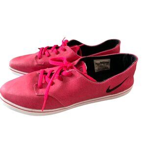 Nike WOmens 10 Pink Braata Lite Sneaker Shoe 454292-601 Lace Tie Up Fireberry Pi
